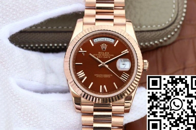 Factory Date Day Brown Rolex 40mm Dial 228235 EW 0501